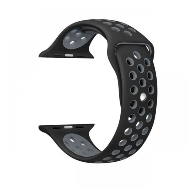 

Ремінець Wemacy Nike Sport Band для Apple Watch 38mm/40mm Black Gray (LL-0034)