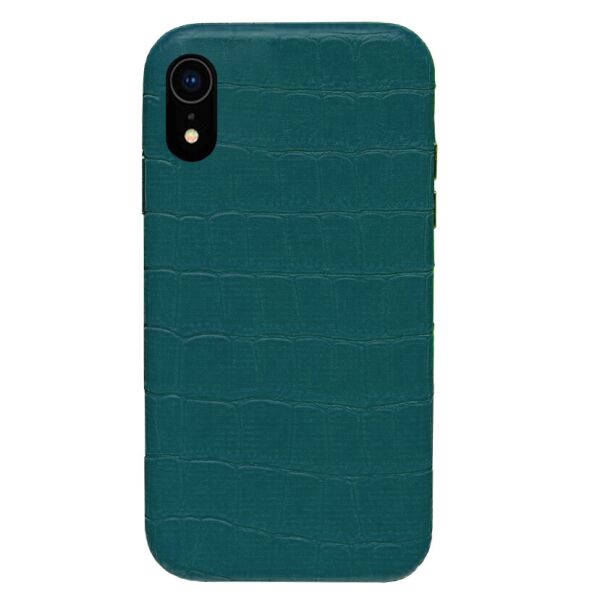 

Панель Wemacy Leather Crocodile Case для iPhone Xr Forest green (CC-0014)