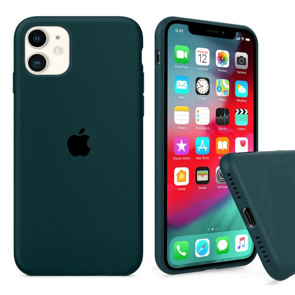 

Панель Wemacy Silicone Full Case для iPhone 12 Forest green (PS-0612)