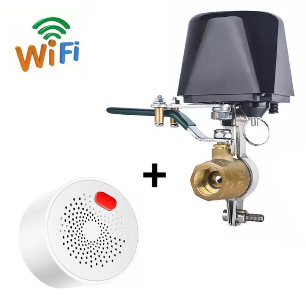 

WiFi Комплект защиты от утечки газа Digital Lion | электропривод SM-01w + датчик газа NGD-01w, Tuya, DN15,