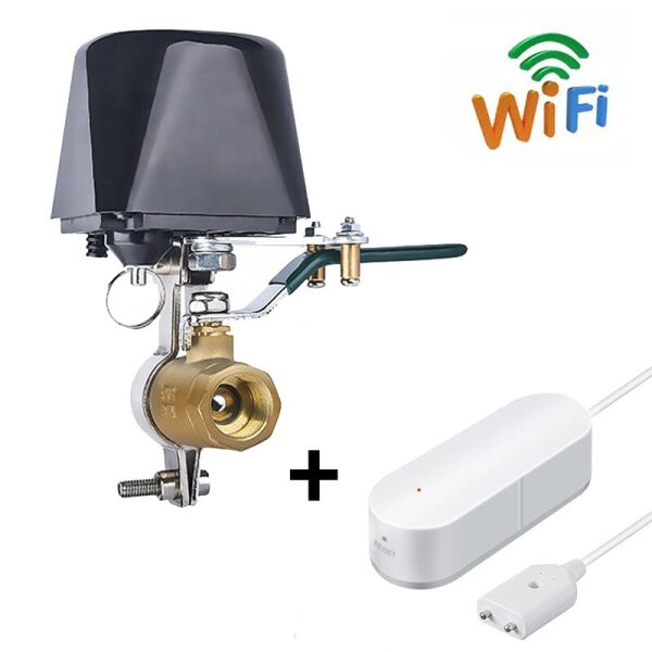 

WiFi Комплект защиты от потопа Digital Lion | электропривод SM-01w + датчик затопления LWS-01w, Tuya, DN20,