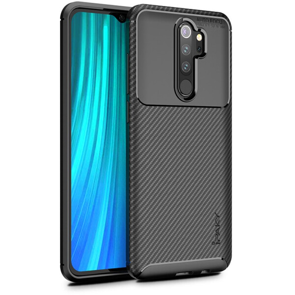 

Чехол-накладка Ipaky Carbon Fiber Series/Soft TPU Case Xiaomi Redmi Note 8 Pro Black