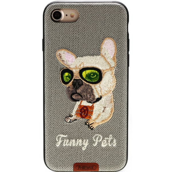 

Чехол-накладка Remax Funny Pets Series Case Apple iPhone 7 Grey