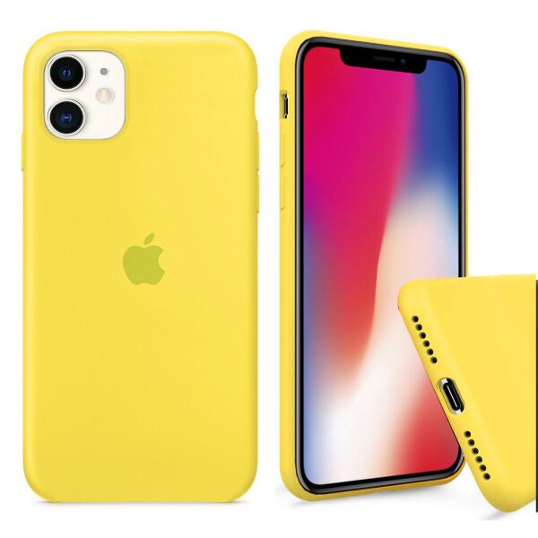 

Панель Wemacy Silicone Full Case для iPhone 12 Yellow (PS-0630)