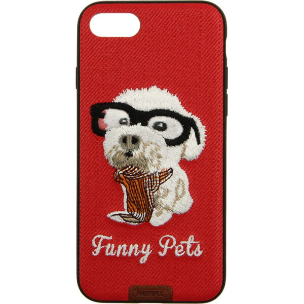 

Чехол-накладка Remax Funny Pets Series Case Apple iPhone 7 Red