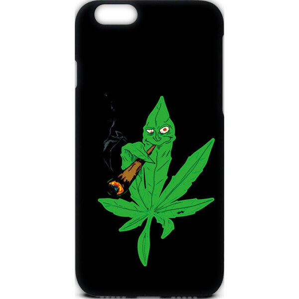 

Чехол-накладка TOTO Cartoon Soft Silicone TPU Case Apple iPhone 6/6s Cannabis Black
