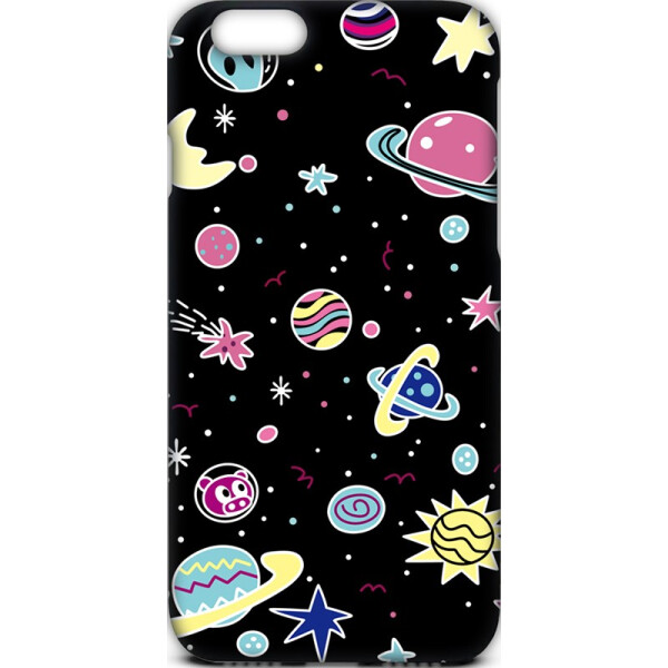 

Чехол-накладка TOTO Cartoon Soft Silicone TPU Case Apple iPhone 6/6s Space Planets Black