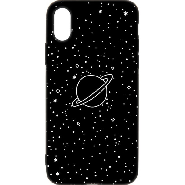

Чехол-накладка TOTO Cartoon Soft Silicone TPU Case Apple iPhone X/XS Saturn Black