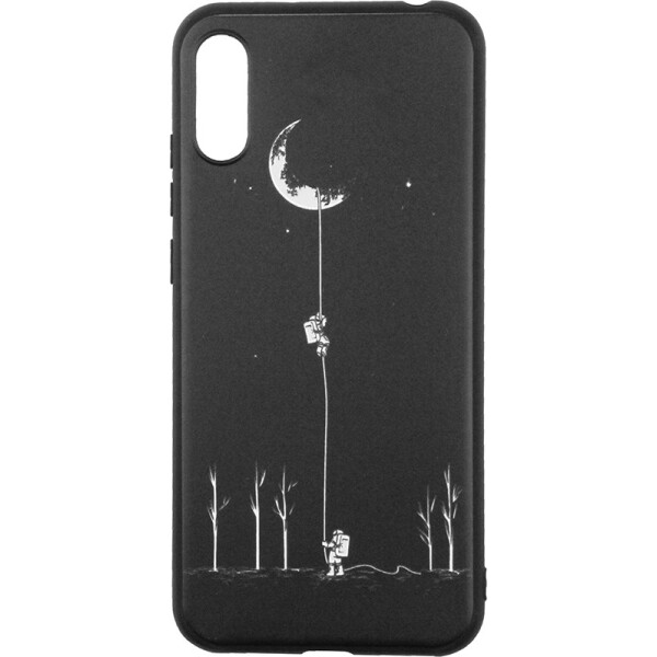 

Чехол-накладка TOTO Cartoon Soft Silicone TPU Case Huawei Y6 Pro 2019 Moon Black