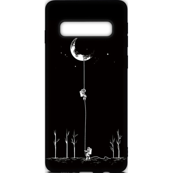 

Чехол-накладка TOTO Cartoon Soft Silicone TPU Case Samsung Galaxy S10 Moon Black