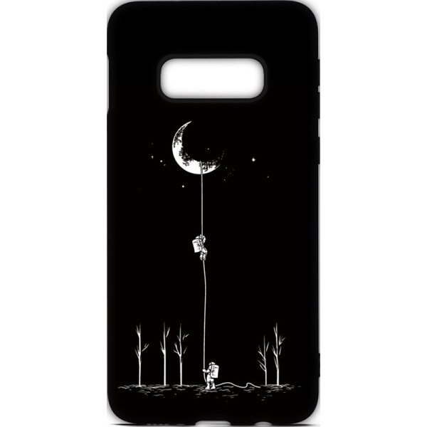 

Чехол-накладка TOTO Cartoon Soft Silicone TPU Case Samsung Galaxy S10e Moon Black