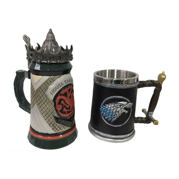 

Подарочный набор Кружка House Targaryen Fire And Blood Игра Престолов и Winter Is Coming Stark 650/600мл