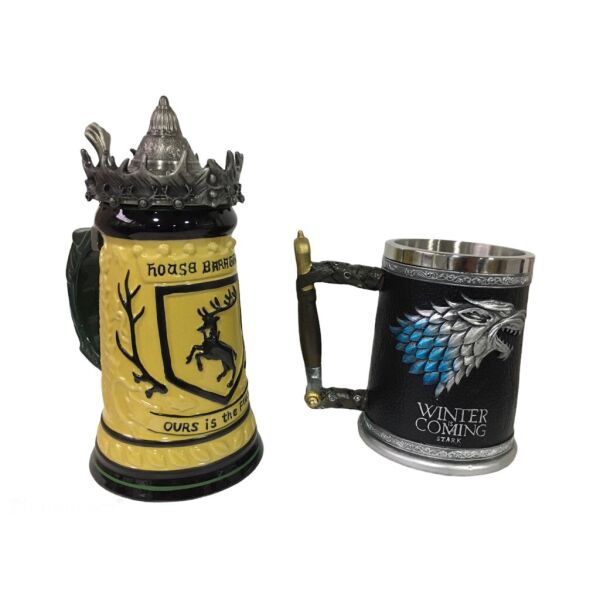 

Подарочный набор Кружка Герб Баратеонов Игра Престолов и Winter Is Coming Stark 650/600мл