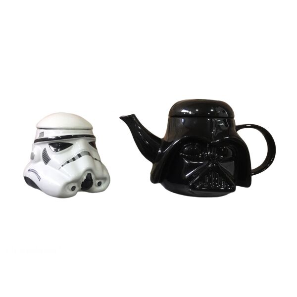 

Подарочный Набор Чашка 3D Крышкой Star Wars Штурмовик и Заварник 450/1000мл