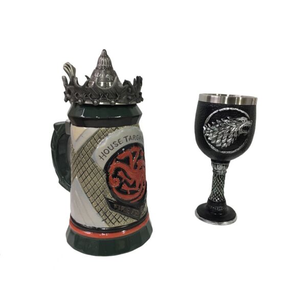 

Подарочный набор Кружка House Targaryen Fire And Blood Игра Престолов и Кубок Дом Старков 650/200мл