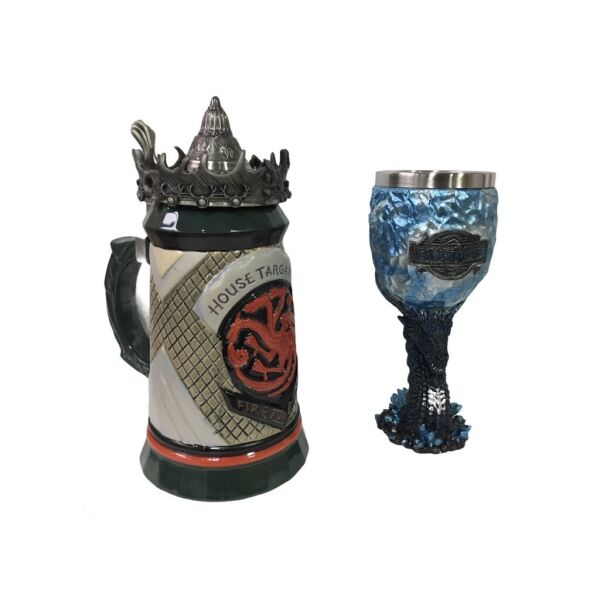 

Подарочный набор Кружка House Targaryen Fire And Blood Игра Престолов и Бокал 650/200мл