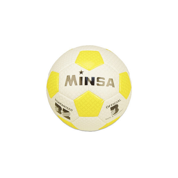 

Мяч футбольный Minsa E31266 18,3 см 250 г. (Желтый)
