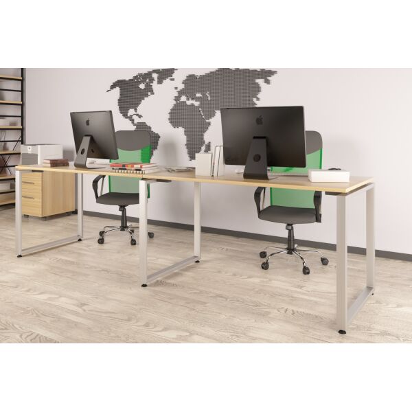 

Двойной письменный стол Loft design Q-135-2 Дуб Борас