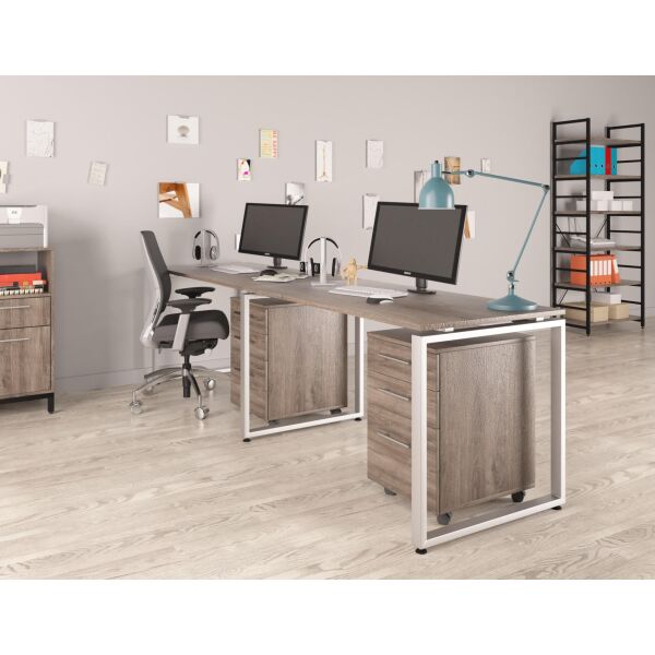 

Двойной письменный стол Loft design Q-135-2 Дуб Палена