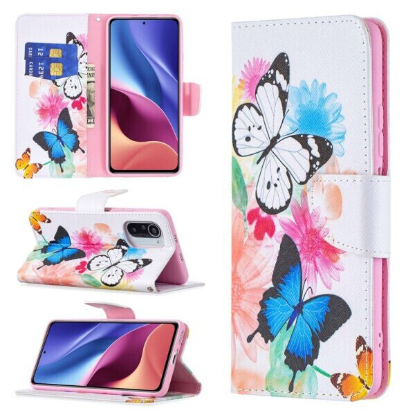 

Чехол-книжка Deexe Color Wallet для Xiaomi Poco F3 / Redmi K40 / Redmi K40 Pro / Mi 11i - Vivid Butterflies