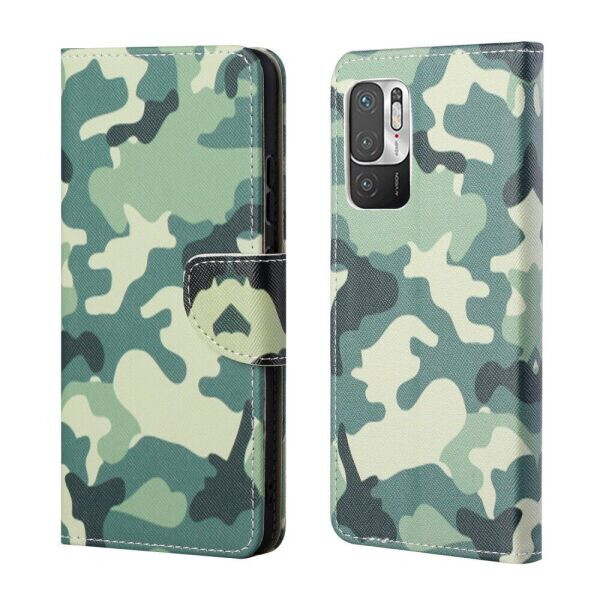 

Чехол-книжка Deexe Color Wallet для Xiaomi Redmi Note 10 5G / Poco M3 Pro - Camouflage