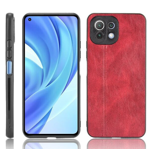

Защитный чехол UniCase Leather Series для Xiaomi Mi 11 Lite - Red