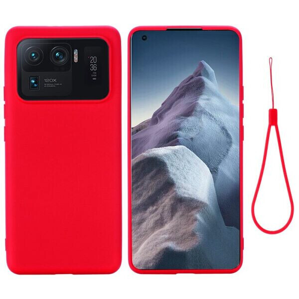 

Защитный чехол Deexe Silicone Case для Xiaomi Mi 11 Ultra - Red