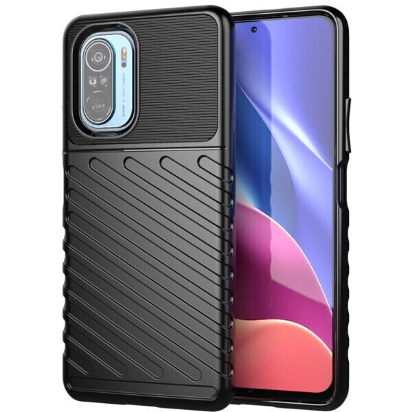 

Защитный чехол Deexe Thunder Series для Xiaomi Redmi K40 / K40 Pro / Mi 11i / Poco F3 - Black