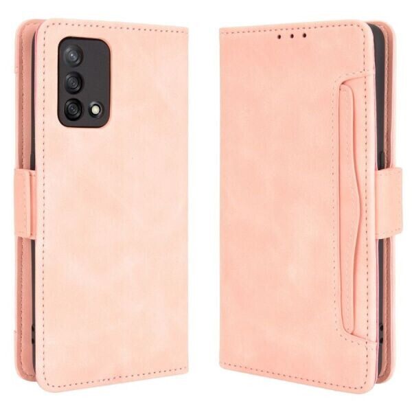

Чехол Deexe Wallet Stand для OPPO A74 - Pink