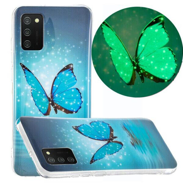 

Силиконовый (TPU) чехол Deexe LumiCase для Samsung Galaxy A02s (A025) - Butterfly