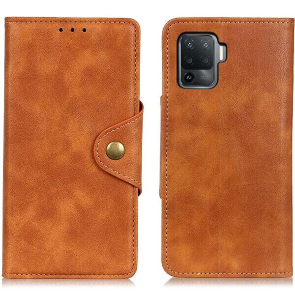 

Чехол UniCase Vintage Wallet для OPPO Reno 5 Lite - Brown