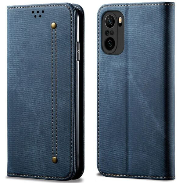 

Чехол-книжка UniCase Jeans Wallet для Xiaomi Poco F3 / Redmi K40 / Redmi K40 Pro / Mi 11i - Blue