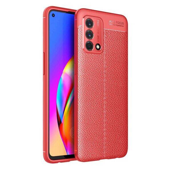 

Защитный чехол Deexe Leather Cover для OPPO A74 - Red