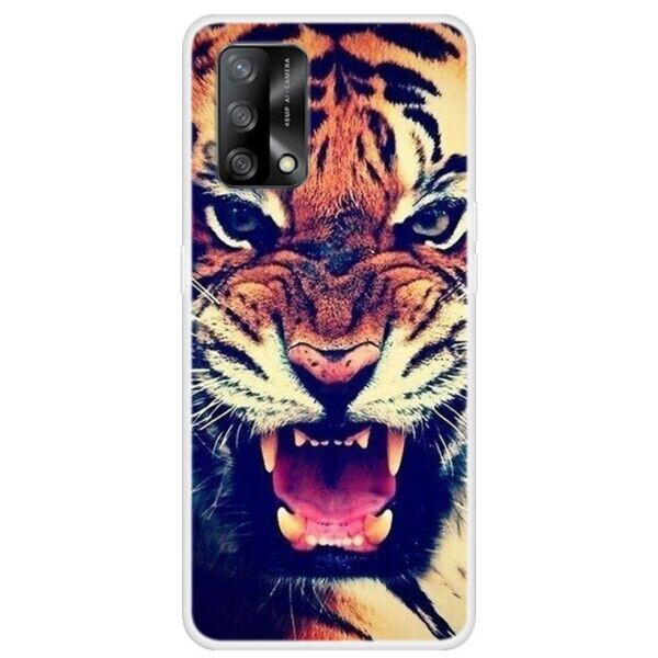 

Силиконовый (TPU) чехол Deexe Life Style для OPPO A74 - Tiger