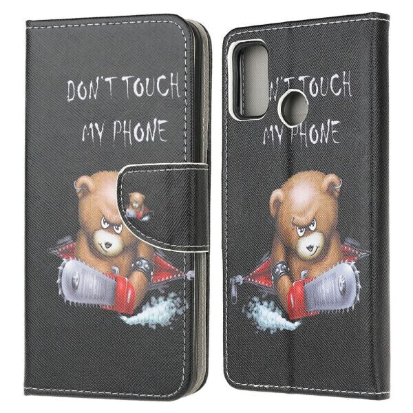 

Чехол-книжка Deexe Color Wallet для Motorola Moto G10 / G30 - Bear