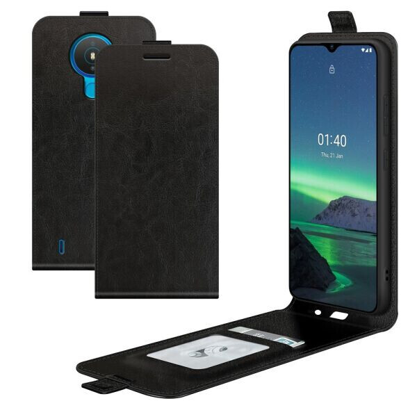 

Чехол Deexe Flip Case для Nokia 1.4 - Black