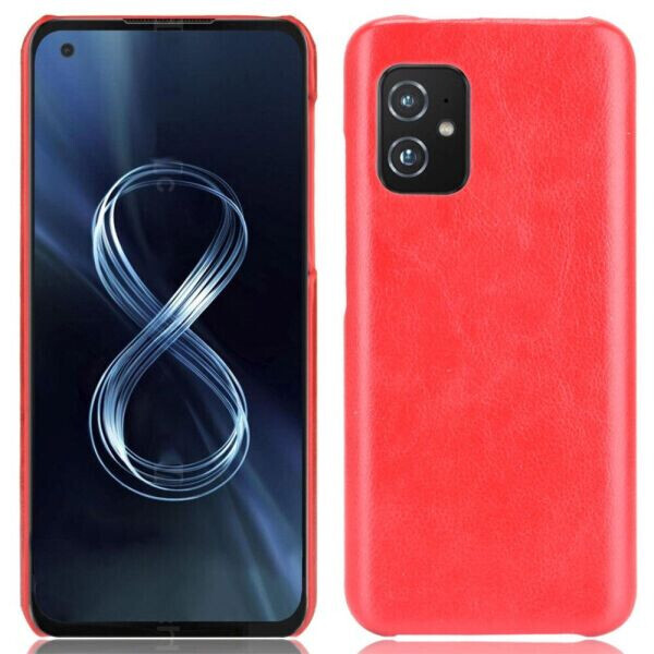 

Защитный чехол Deexe Leather Back Cover для ASUS Zenfone 8 (ZS590KS) - Red