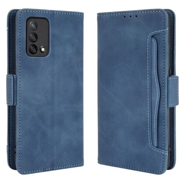 

Чехол Deexe Wallet Stand для OPPO A74 - Blue