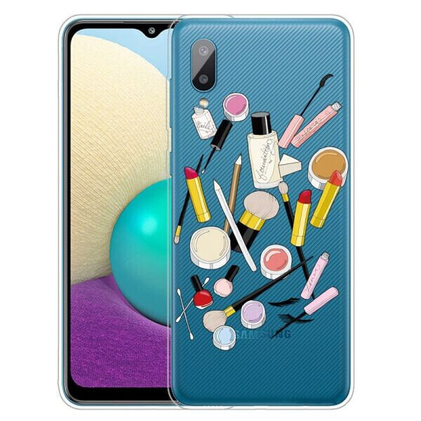 

Силиконовый (TPU) чехол Deexe Pretty Glossy для Samsung Galaxy A02 (A022) / M02 - Makeups
