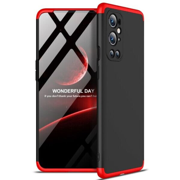 

Защитный чехол GKK Double Dip Case для OnePlus 9 Pro - Black / Red