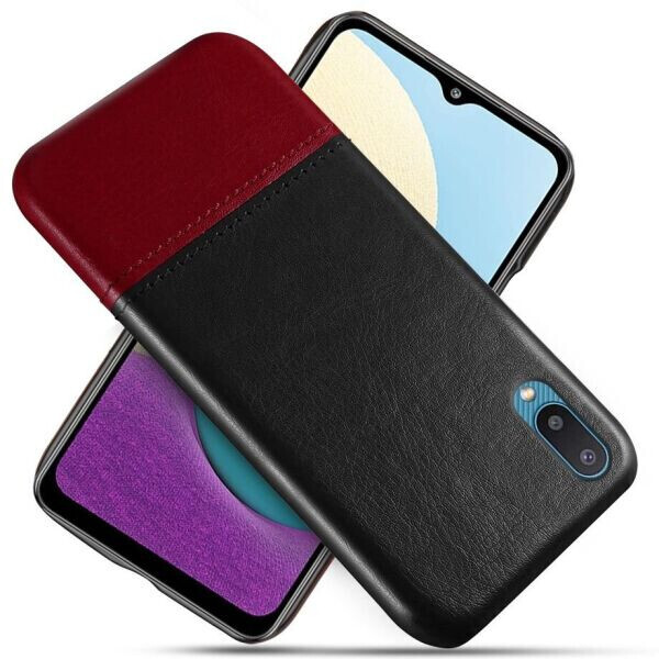 

Защитный чехол KSQ Dual Color для Samsung Galaxy A02 (A022) - Black / Wine Red