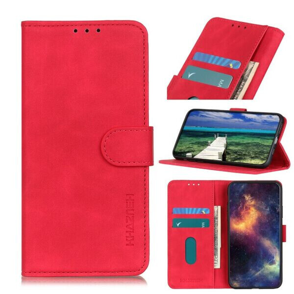 

Чехол-книжка KHAZNEH Retro Wallet для Samsung Galaxy A22 (A225) - Red