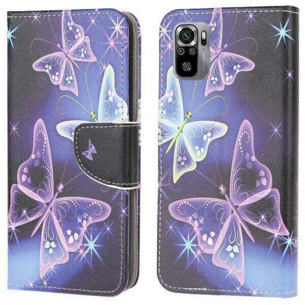 

Чехол-книжка Deexe Color Wallet для Xiaomi Redmi Note 10 / Note 10s - Beautiful Butterfly