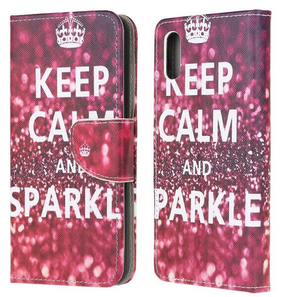 

Чехол-книжка Deexe Color Wallet для Samsung Galaxy A02 (A022) - Keep Calm and Sparkle
