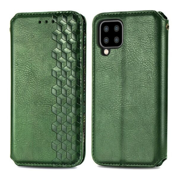 

Чехол Deexe Rhombus Wallet для Samsung Galaxy A22 (A225) - Green