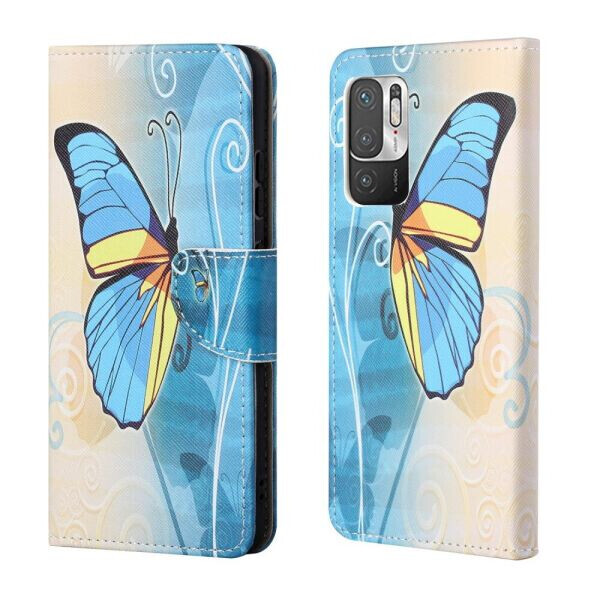 

Чехол-книжка Deexe Color Wallet для Xiaomi Redmi Note 10 5G / Poco M3 Pro - Butterfly