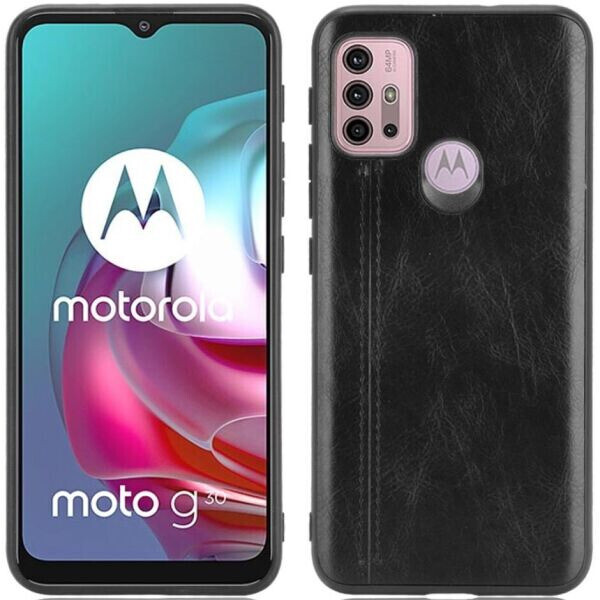 

Защитный чехол UniCase Leather Series для Motorola Moto G10 / G20 / G30 - Black