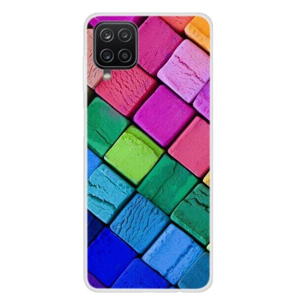 

Силиконовый (TPU) чехол Deexe Life Style для Samsung Galaxy A12 (A125) - Colorized Squares