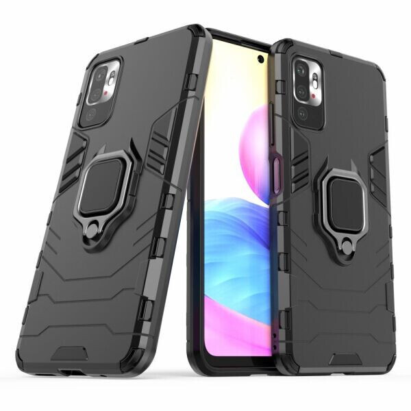 

Защитный чехол Deexe Hybrid Case для Xiaomi Redmi Note 10 5G / Poco M3 Pro - Black