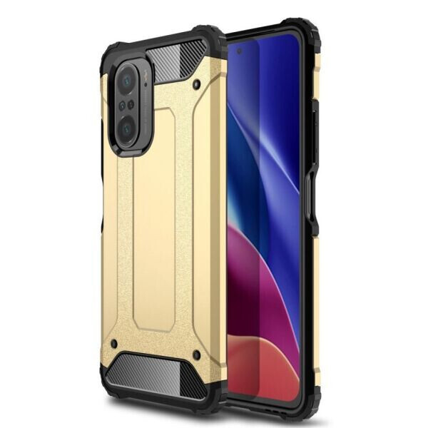 

Защитный чехол UniCase Rugged Guard для Xiaomi Redmi K40 / K40 Pro / Mi 11i / Poco F3 - Gold